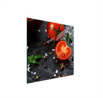 shumee STEKLENA ZAŠČITNA PLOŠČA ZA ŠTEDILNIK 50x52 TOMATO