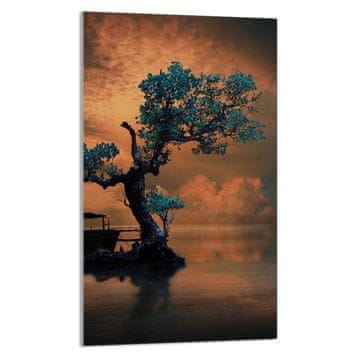 shumee STEKLENA REZALNA DESKA 30x52 Drevo