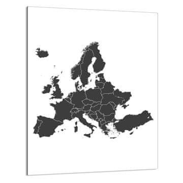 shumee STEKLENA DESKA ZA REZANJE 40x52 Zemljevid
