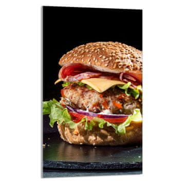 shumee STEKLENA DESKA ZA REZANJE 30x52 Hamburger