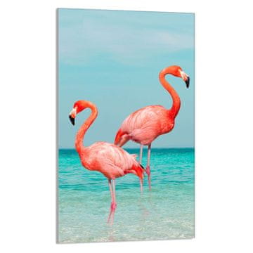 shumee STEKLENA DESKA ZA REZANJE 30x52 Flamingo