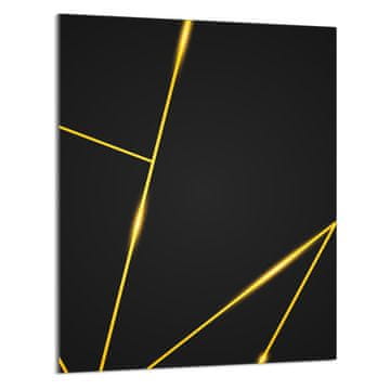 shumee STEKLENA DESKA ZA REZANJE 40x52 Črna