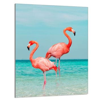 shumee STEKLENA DESKA ZA REZANJE 40x52 Flamingo