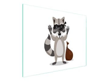 shumee STEKLENA DESKA ZA REZANJE 52x30 RACCOON