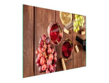 shumee STEKLENA REZALNA DESKA 52x30 VINO