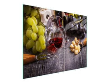 shumee STEKLENA REZALNA DESKA 52x30 VINO