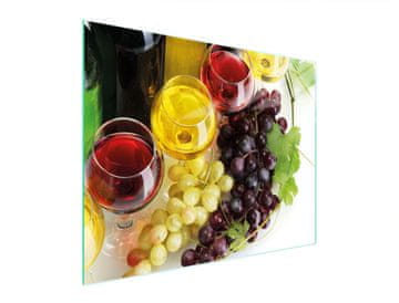 shumee STEKLENA REZALNA DESKA 52x40 VINO