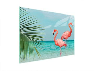 shumee STEKLENA DESKA ZA REZANJE 40x30 FLAMINGO