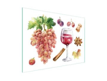 shumee STEKLENA REZALNA DESKA 40x30 ZA VINO