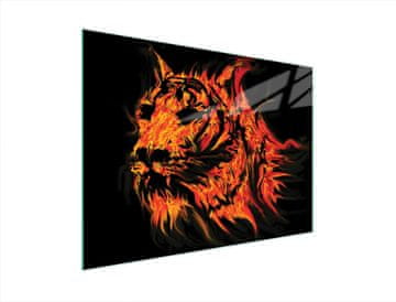 shumee STEKLENA DESKA ZA REZANJE 40x30 TIGER