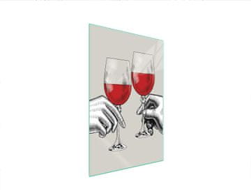shumee STEKLENA REZALNA DESKA 35x52 VINO