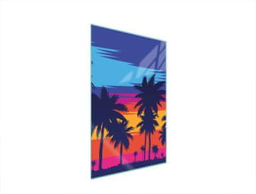 shumee STEKLENA DESKA ZA REZANJE 35x52 PALME