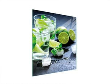 shumee STEKLENA DESKA ZA REZANJE 45x52 LIME