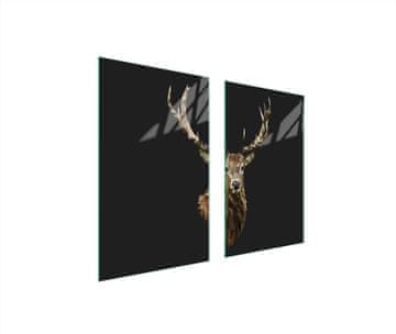 shumee STEKLENA ZAŠČITNA PLOŠČA ZA ŠTEDILNIK 75x52 DEER