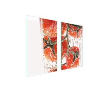shumee STEKLENA ZAŠČITNA PLOŠČA ZA ŠTEDILNIK 75x52 TOMATO