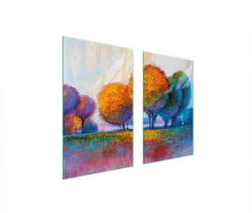 shumee STEKLENA ZAŠČITNA PLOŠČA ZA ŠTEDILNIK 75x52 TREE