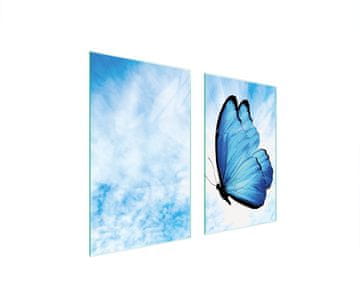shumee STEKLENA ZAŠČITNA PLOŠČA ZA ŠTEDILNIK 75x52 BUTTERFLY