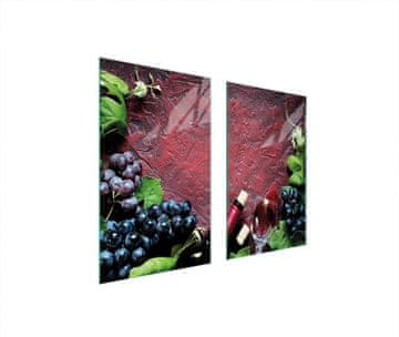 shumee STEKLENA ZAŠČITNA PLOŠČA ZA ŠTEDILNIK ZA VINO 75x52