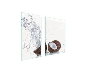 shumee ZAŠČITNA STEKLENA PLOŠČA 75x52 KOKOS