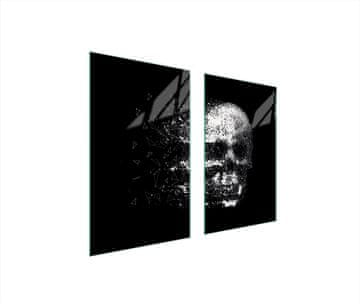 shumee STEKLENA ZAŠČITNA PLOŠČA ZA ŠTEDILNIK 75x52 SKULL
