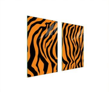 shumee STEKLENA ZAŠČITNA PLOŠČA ZA ŠTEDILNIK 75x52 TIGER