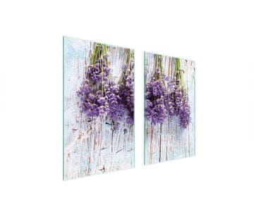 shumee ZAŠČITNA STEKLENA PLOŠČA ZA ŠTEDILNIK 75x52 LAVENDER