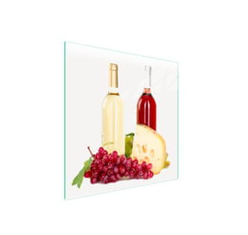 shumee STEKLENA ZAŠČITNA PLOŠČA ZA ŠTEDILNIK ZA VINO 50x52