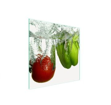 shumee STEKLENA ZAŠČITNA PLOŠČA ZA ŠTEDILNIK 50x52 PEPPER