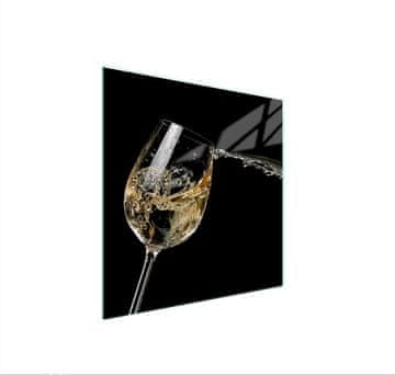 shumee STEKLENA ZAŠČITNA PLOŠČA ZA ŠTEDILNIK ZA VINO 50x52