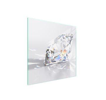 shumee STEKLENA ZAŠČITNA PLOŠČA ZA ŠTEDILNIK 50x52 DIAMOND