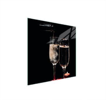 shumee STEKLENA ZAŠČITNA PLOŠČA ZA ŠTEDILNIK ZA VINO 50x52