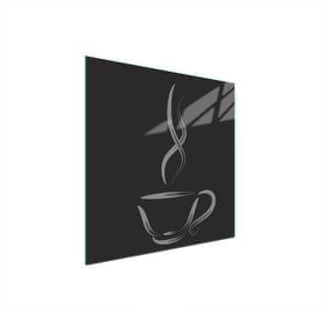 shumee STEKLENA ZAŠČITNA PLOŠČA ZA ŠTEDILNIK 50x52 COFFEE