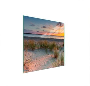 shumee STEKLENA ZAŠČITNA PLOŠČA ZA ŠTEDILNIK 50x52 BEACH