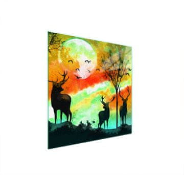 shumee STEKLENA ZAŠČITNA PLOŠČA ZA ŠTEDILNIK 50x52 DEER