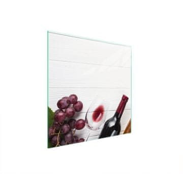 shumee STEKLENA ZAŠČITNA PLOŠČA ZA ŠTEDILNIK ZA VINO 50x52