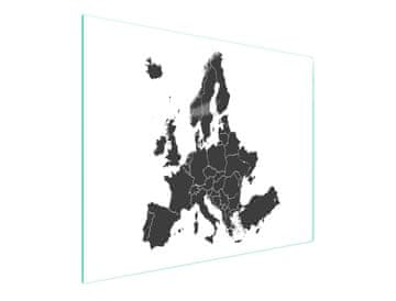 shumee STEKLENA DESKA ZA REZANJE 52x30 ZEMLJEVID