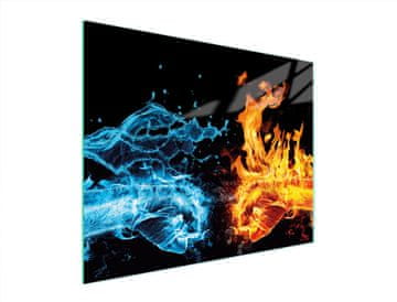 shumee STEKLENA REZALNA DESKA 52x40 FIRE