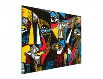 shumee STEKLENA DESKA ZA REZANJE 52x40 POP ART.