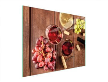 shumee STEKLENA REZALNA DESKA 52x40 VINO