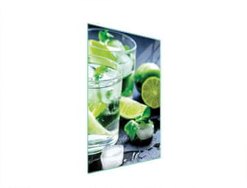 shumee STEKLENA DESKA ZA REZANJE 35x52 LIME