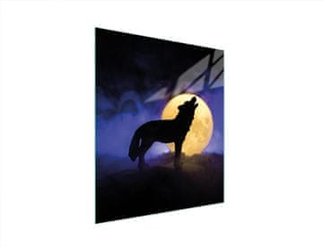 shumee STEKLENA DESKA ZA REZANJE 45x52 WOLF