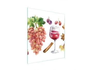 shumee STEKLENA REZALNA DESKA 45x52 VINO