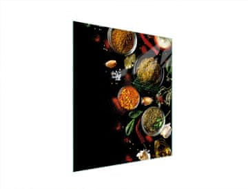 shumee STEKLENA DESKA ZA REZANJE 45x52 ZAČIMBE