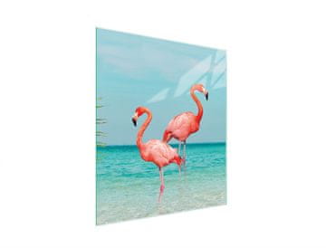 shumee STEKLENA DESKA ZA REZANJE 45x52 FLAMINGO