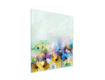 shumee STEKLENA DESKA ZA REZANJE 45x52 CVETJE