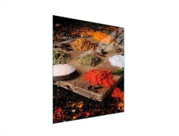 shumee STEKLENA DESKA ZA REZANJE 45x52 ZAČIMBE