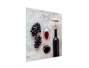 shumee STEKLENA REZALNA DESKA 45x52 VINO