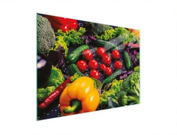 shumee STEKLENA DESKA ZA REZANJE 30x22 ZELENJAVA