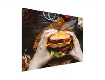 shumee STEKLENA DESKA ZA REZANJE 30x22 ZA HAMBURGERJE