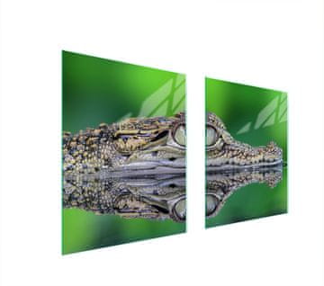 shumee STEKLENA ZAŠČITNA PLOŠČA ZA ŠTEDILNIK 85x52 CROCODILE